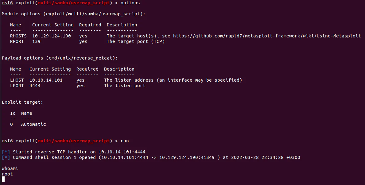 HackTheBox “Lame” With & Without Metasploit WriteUp, figure 5