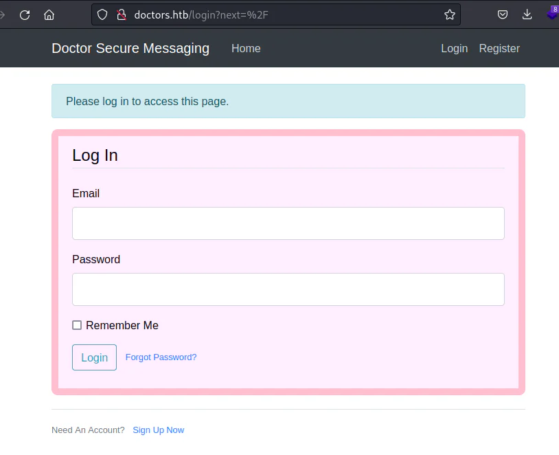 HackTheBox “Doctor” Walkthrough, figure 5