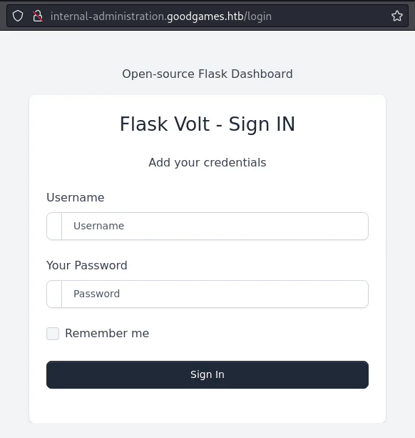 HackTheBox “GoodGames” Walkthrough, figure 9