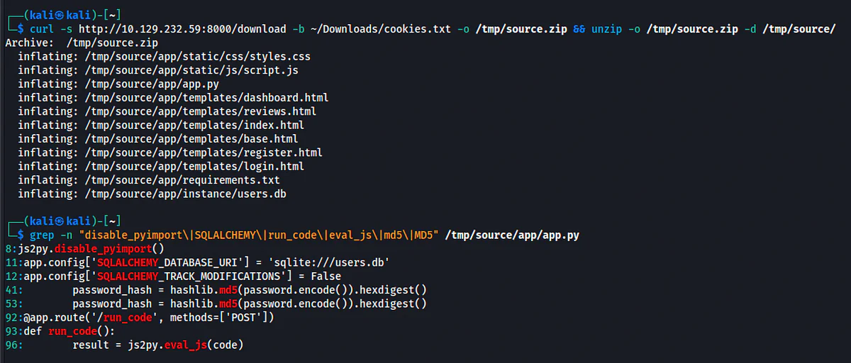 HackTheBox “CodePartTwo” Walkthrough, figure 5