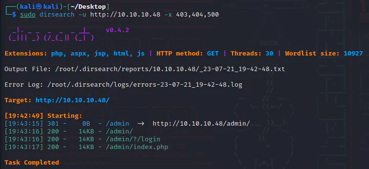 HackTheBox “Mirai” Walkthrough, figure 4