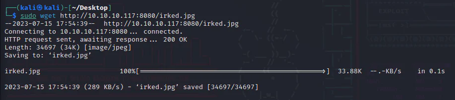 HackTheBox “Irked” Walkthrough, figure 14