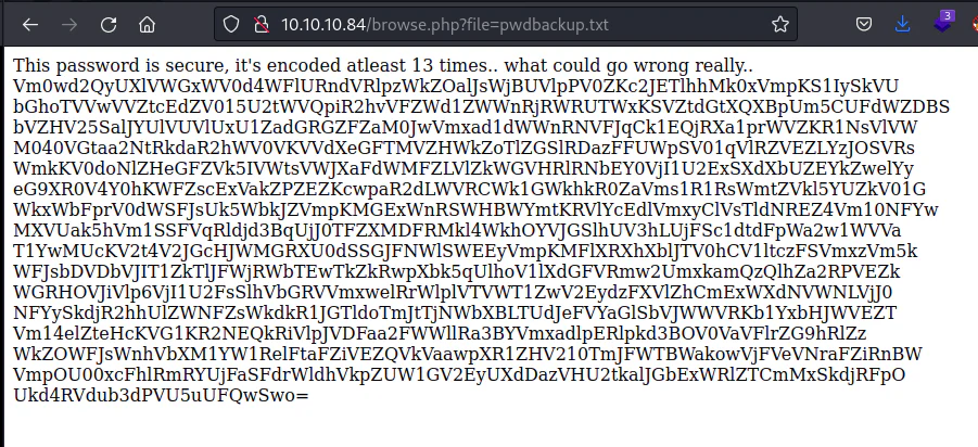HackTheBox “Poison” Walkthrough, figure 5