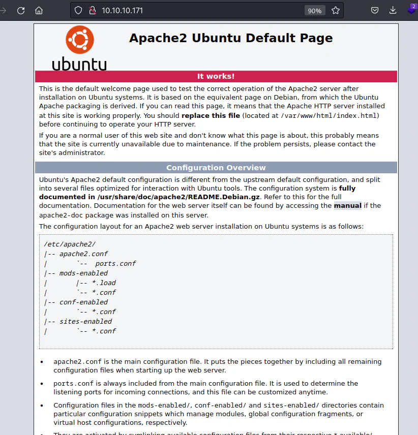 HackTheBox “OpenAdmin” Walkthrough, figure 3