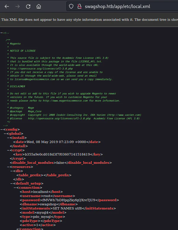 HackTheBox “SwagShop” Walkthrough, figure 16