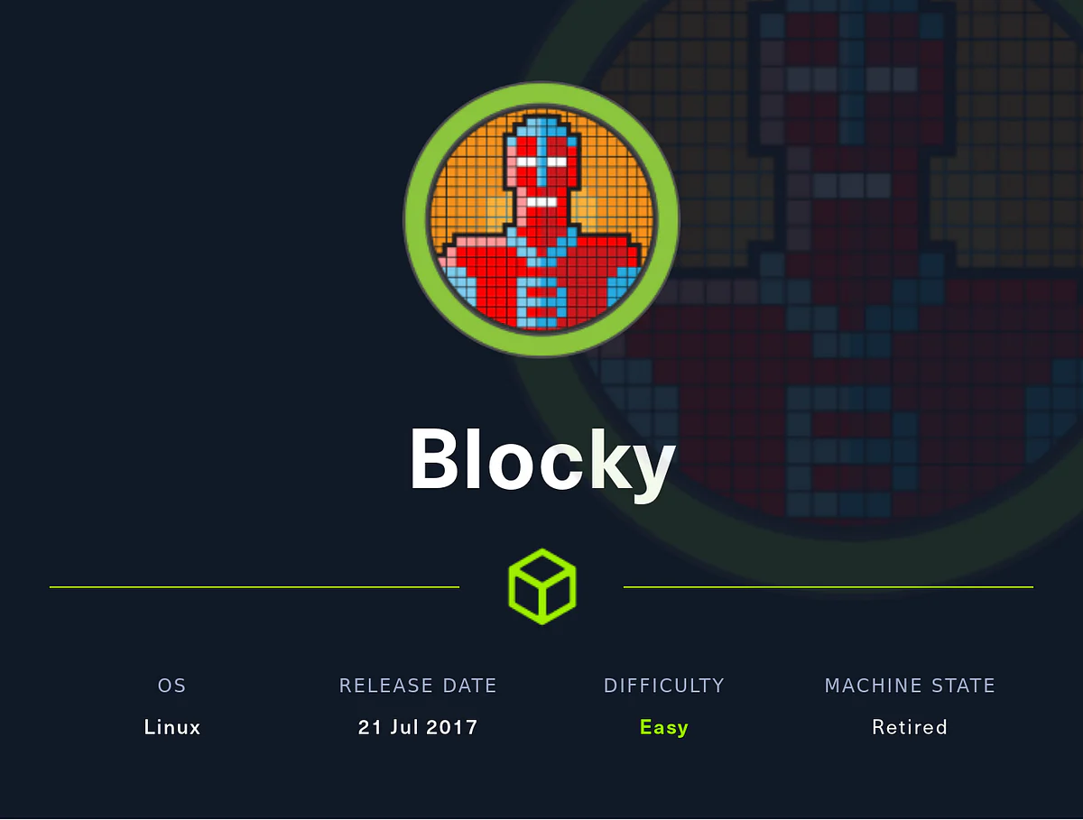 HackTheBox “Blocky” Walkthrough, figure 1