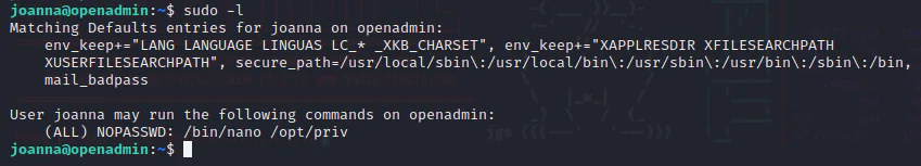 HackTheBox “OpenAdmin” Walkthrough, figure 19