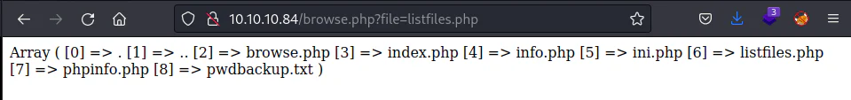 HackTheBox “Poison” Walkthrough, figure 4