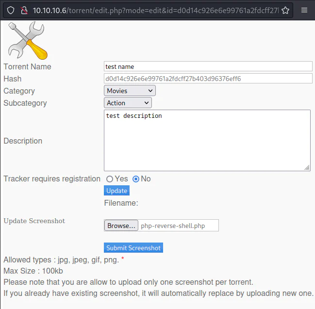 HackTheBox “Popcorn” Walkthrough, figure 11