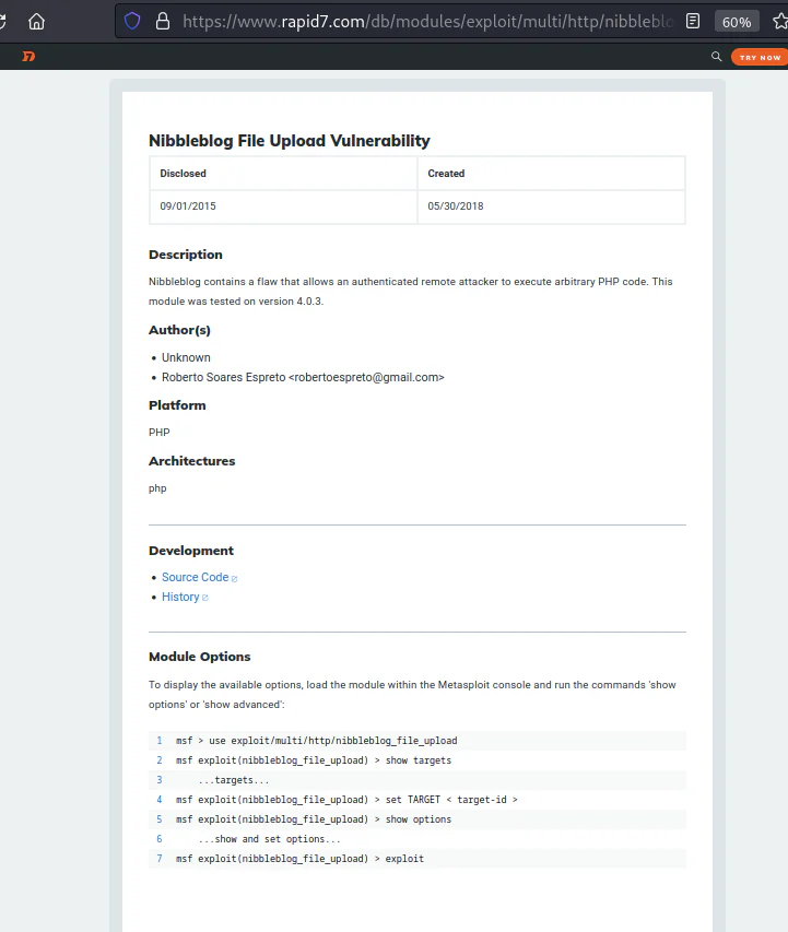 HackTheBox “Nibbles” Walkthrough, figure 15