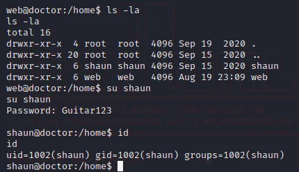 HackTheBox “Doctor” Walkthrough, figure 16
