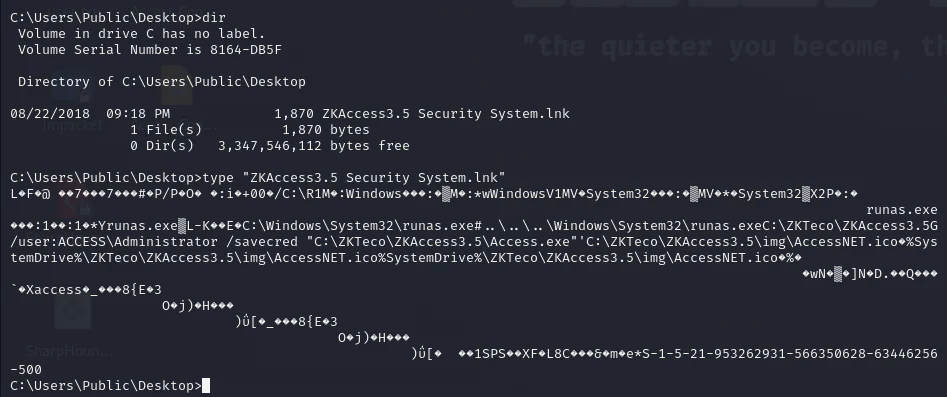HackTheBox “Access” Walkthrough, figure 9