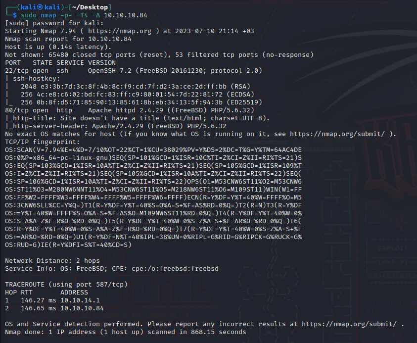 HackTheBox “Poison” Walkthrough, figure 2