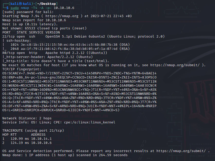HackTheBox “Popcorn” Walkthrough, figure 2