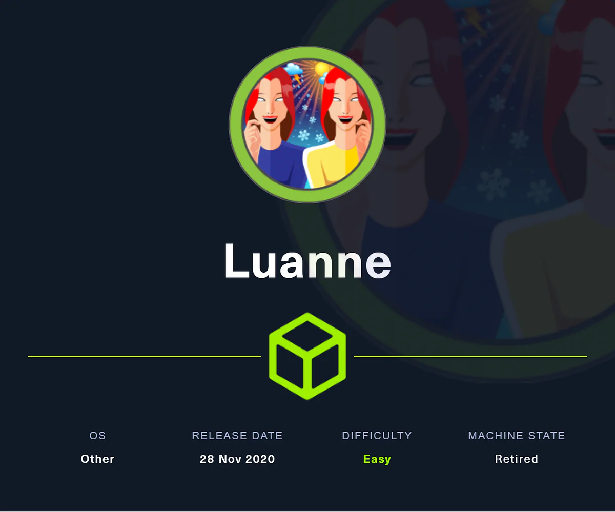 HackTheBox “Luanne” Walkthrough, figure 1