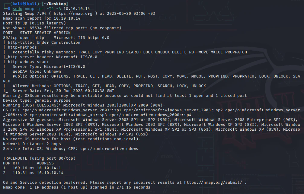 HackTheBox “Grandpa” Walkthrough, figure 2