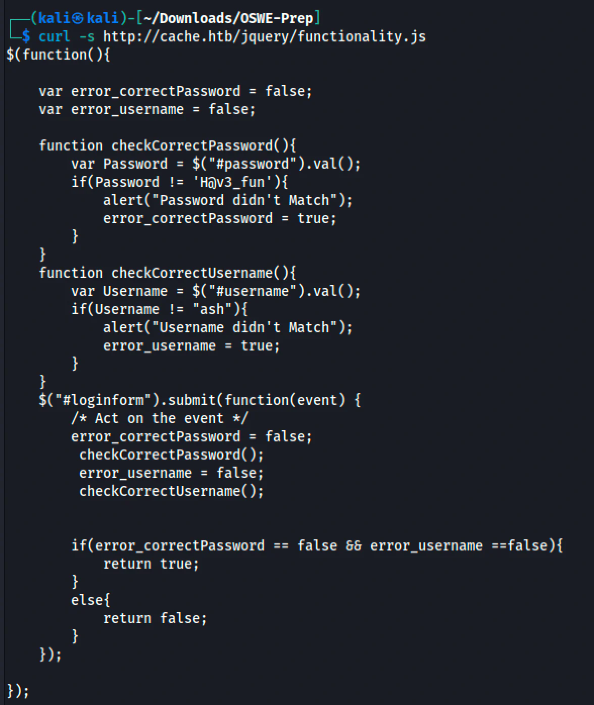 HackTheBox “Cache” Walkthrough, figure 4