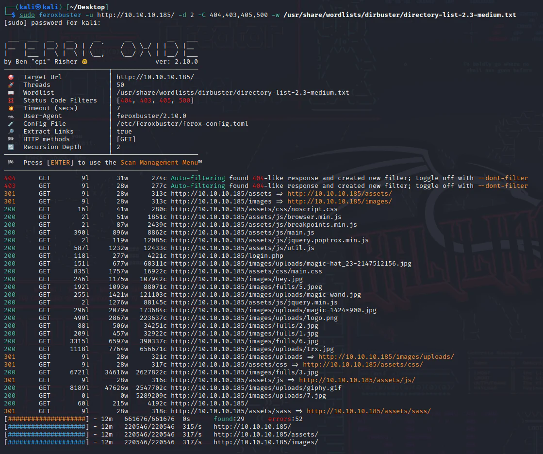 HackTheBox “Magic” Walkthrough, figure 4