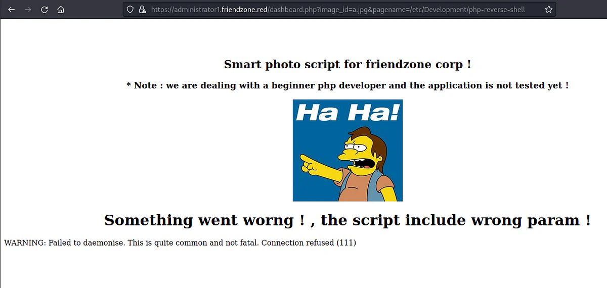 HackTheBox “FriendZone” Walkthrough, figure 13