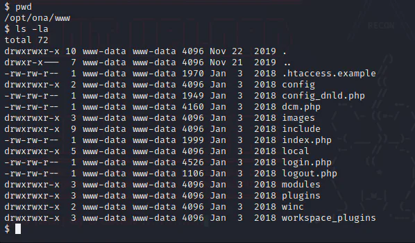 HackTheBox “OpenAdmin” Walkthrough, figure 8