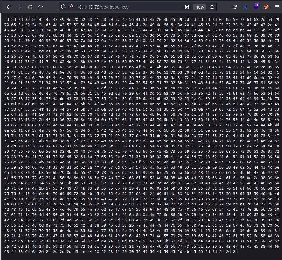 HackTheBox “Valentine” Walkthrough, figure 10