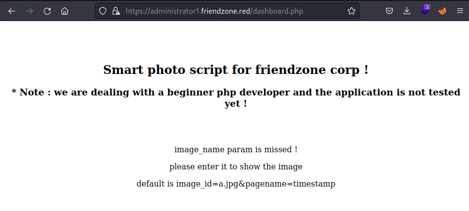 HackTheBox “FriendZone” Walkthrough, figure 8