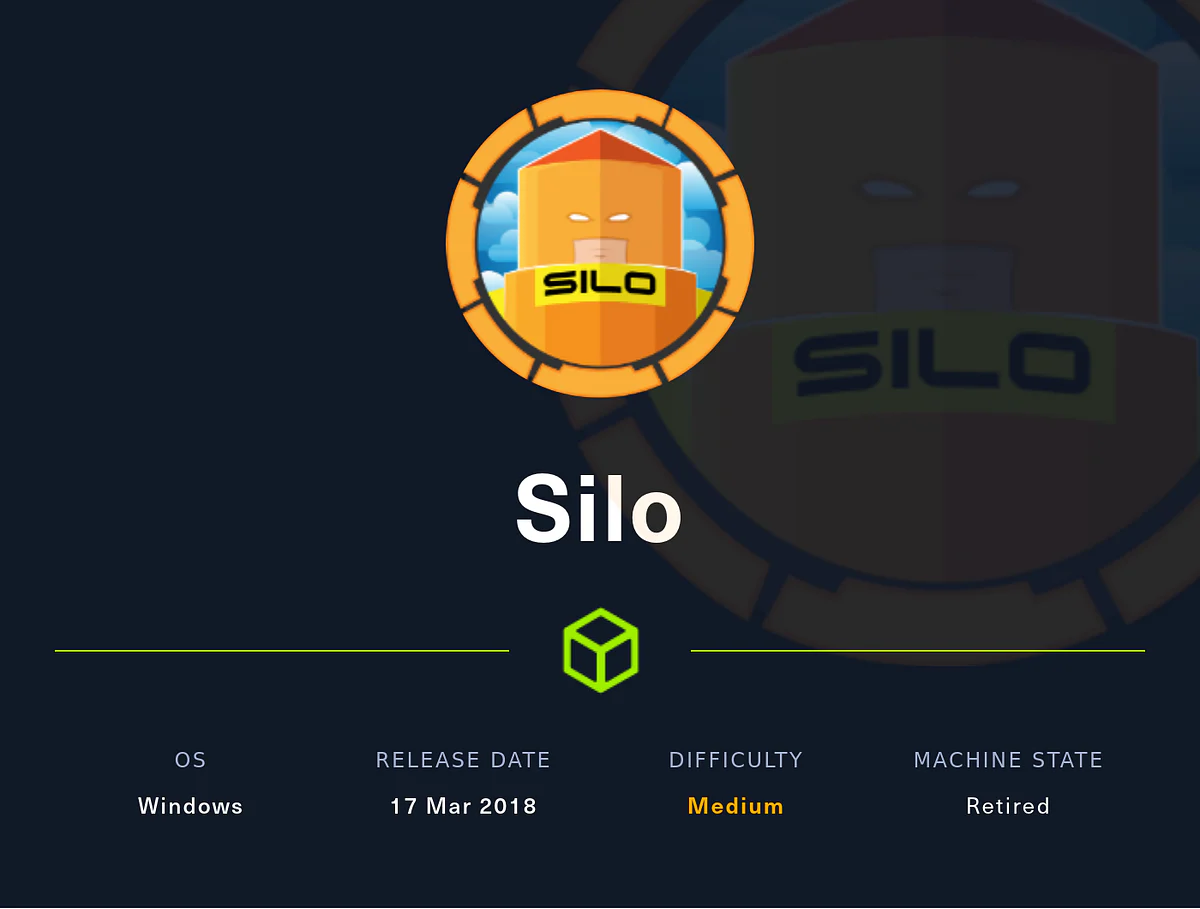HackTheBox “Silo” Walkthrough, figure 1