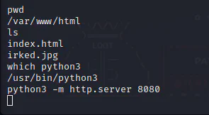 HackTheBox “Irked” Walkthrough, figure 13