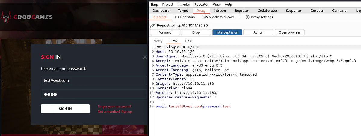 HackTheBox “GoodGames” Walkthrough, figure 5