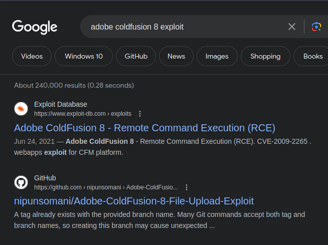 HackTheBox “Arctic” Walkthrough, figure 7