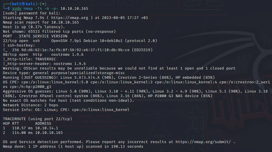 HackTheBox “Traverxec” Walkthrough, figure 2