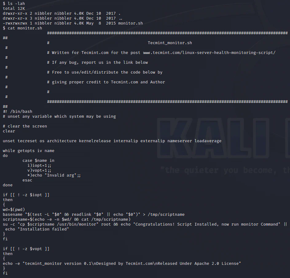 HackTheBox “Nibbles” Walkthrough, figure 31