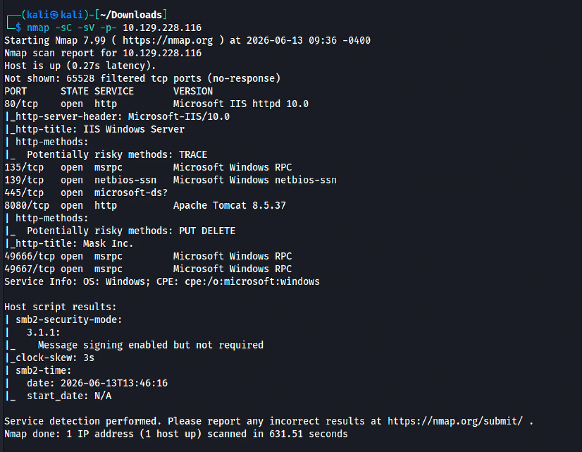HackTheBox “Arkham” Walkthrough, figure 2