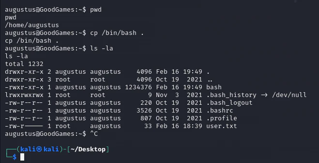 HackTheBox “GoodGames” Walkthrough, figure 23