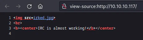 HackTheBox “Irked” Walkthrough, figure 4