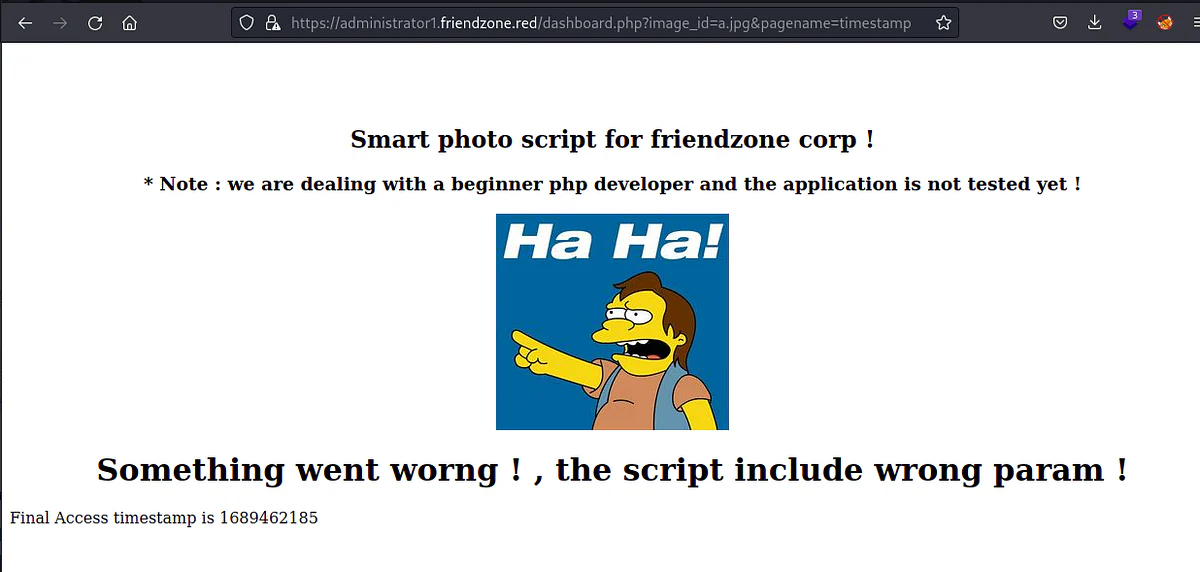 HackTheBox “FriendZone” Walkthrough, figure 9