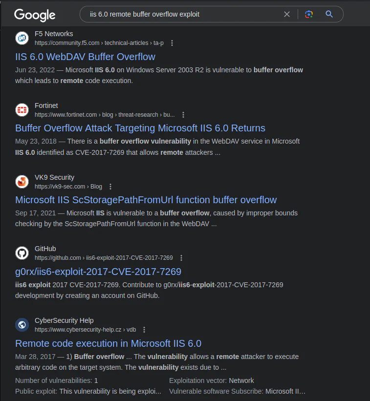 HackTheBox “Grandpa” Walkthrough, figure 5