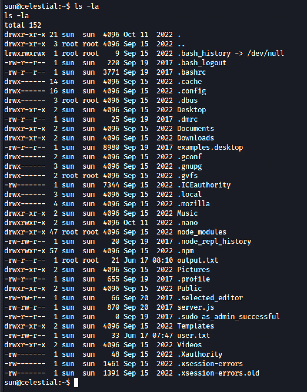 HackTheBox “Celestial” Walkthrough, figure 8